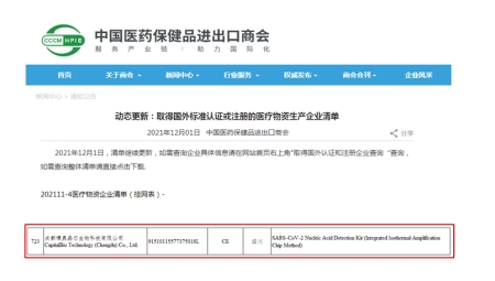 中國醫藥保健品進出口商會(hui) 發布
