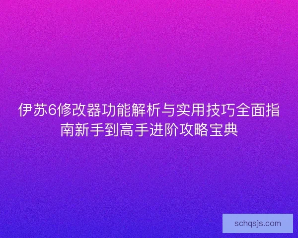 伊苏6修改器功能解析与实用技巧全面指南新手到高手进阶攻略宝典